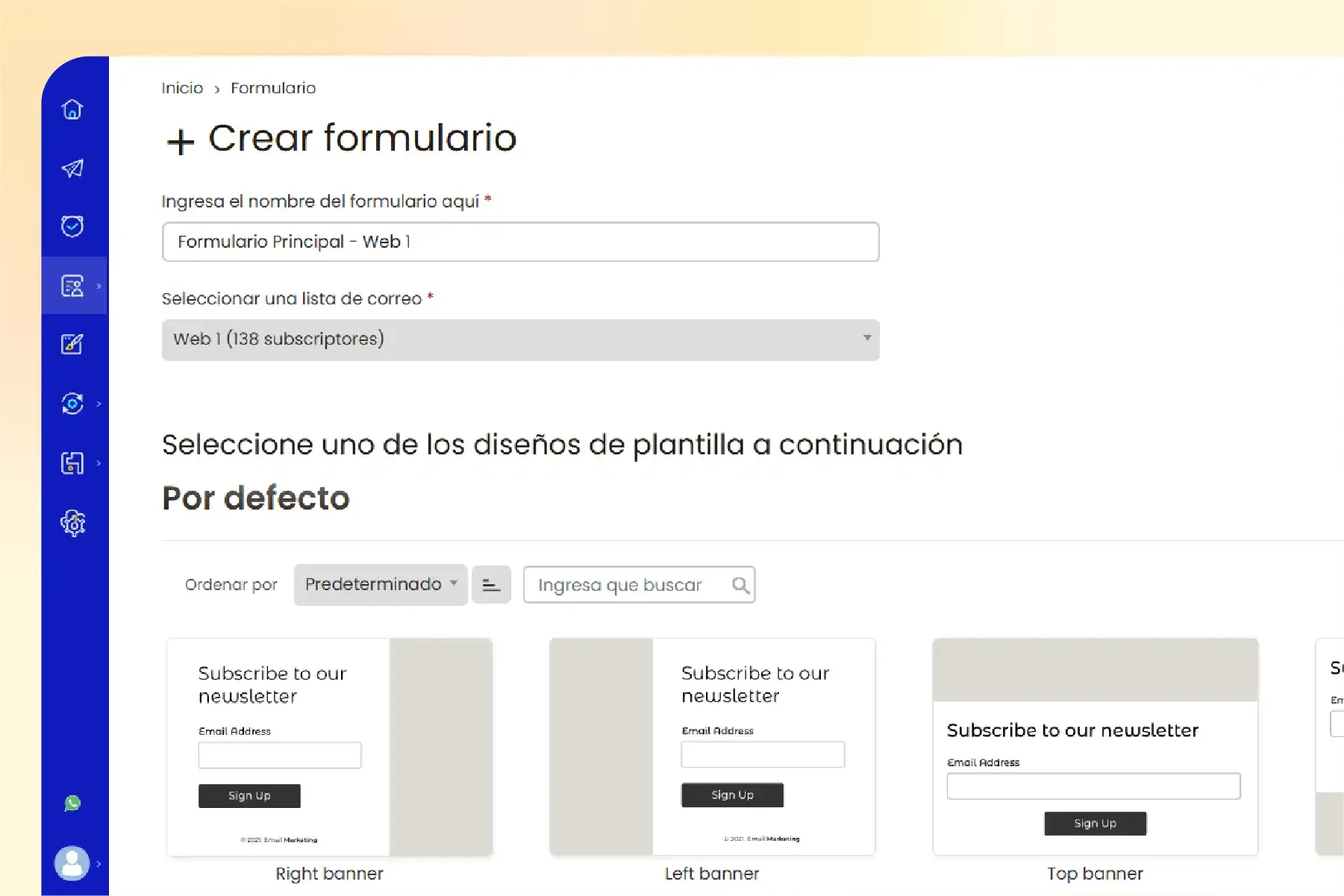Creating a signup form in Emboxia